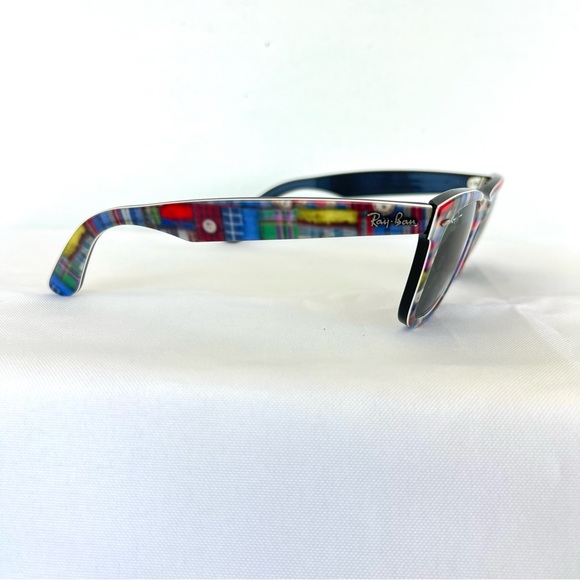 ♦️SOLD♦️RAY-BAN RB2140 Special Series Wayfarer Gray Lenses Multicolor Frame - Picture 4 of 15